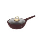 Poêle profonde 24 cm avec couvercle Leonardo bordeaux en aluminium | Poêles | 24 700 CFA , dakar, Sénégal