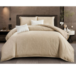 Parure de lit en Tencel naturel beige, couette 240 x 260 cm, housse de couette, 2 taies et 2 coussins | Linge de lit , Dakar,...