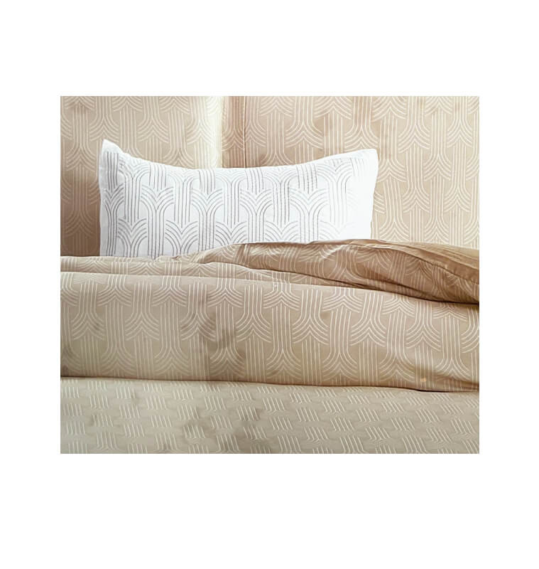 Parure de lit en Tencel naturel beige, couette 240 x 260 cm, housse de couette, 2 taies et 2 coussins | Linge de lit , Dakar,...