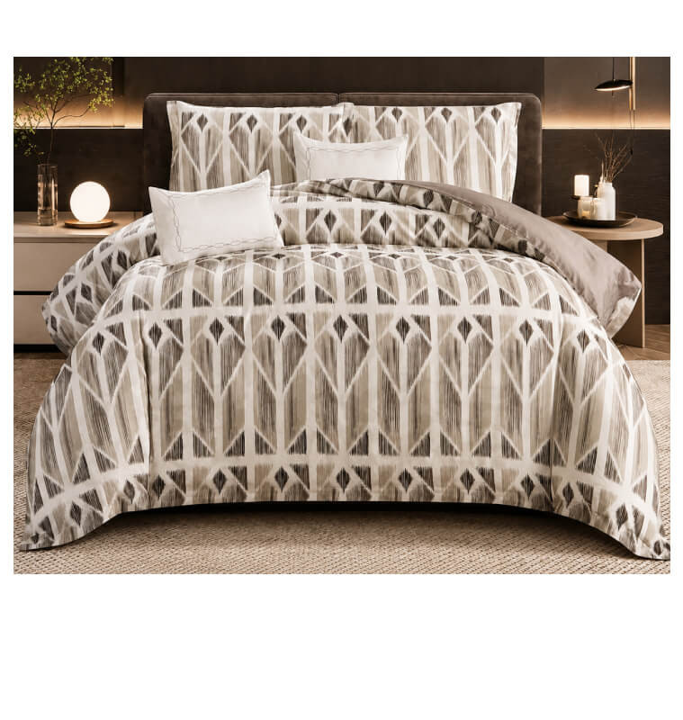 Parure de lit en Tencel naturel marron, couette 240 x 260 cm, housse de couette, 2 taies et 2 coussins | Linge de lit , Dakar...
