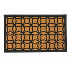 Paillasson Panama 45 x 75 cm en coco et caoutchouc, motif cercles | Paillassons , Dakar, Sénégal