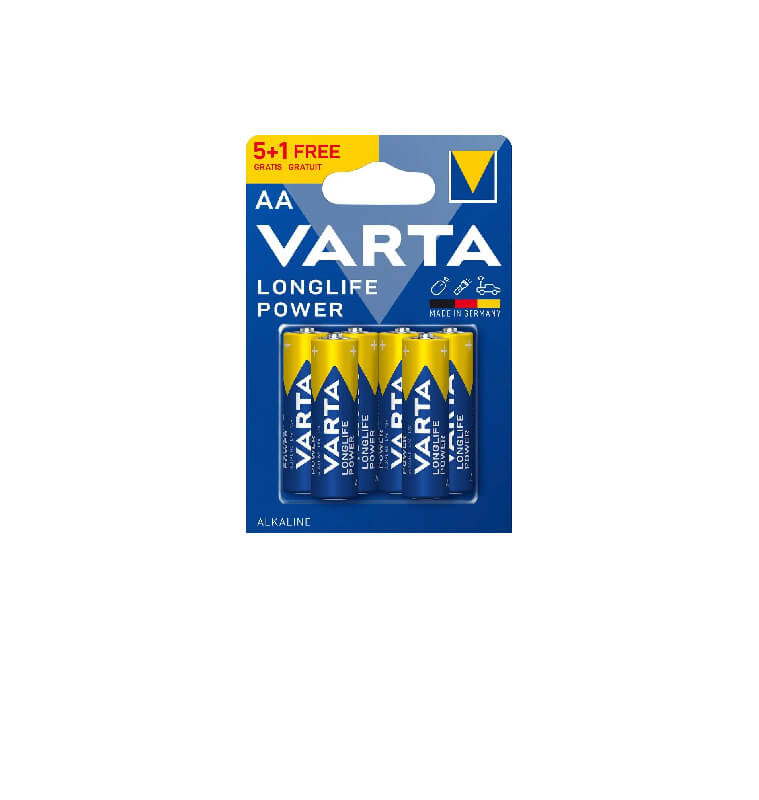 Pile alcaline Longlife AA Varta - Lot de 6 | Prises électriques, rallonges & adaptateurs | 2 900 CFA , dakar, Sénégal