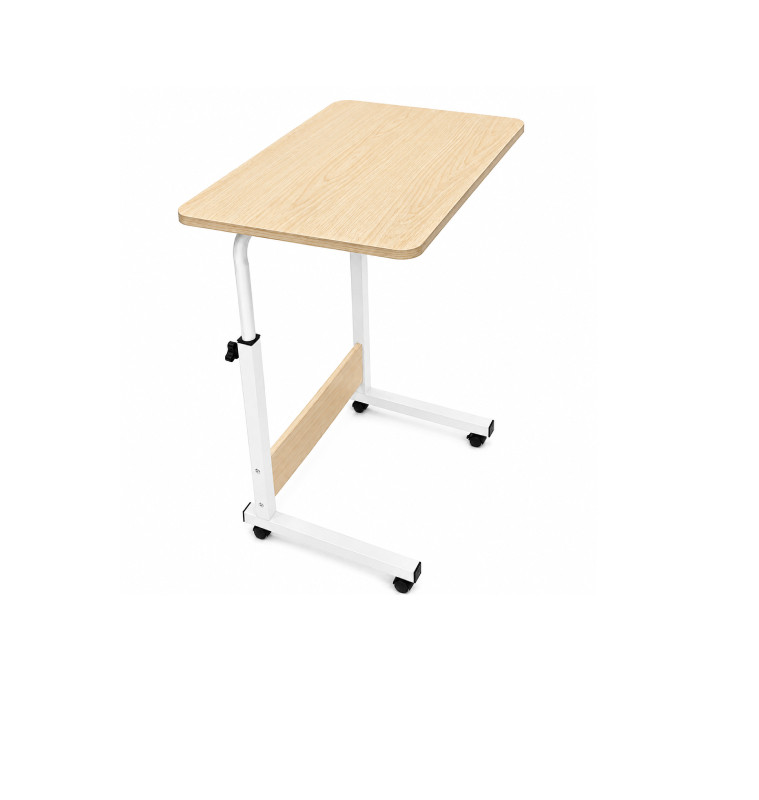 Table d'ordinateur portable télescopique blanc et décor bois 60 x 40 x 65 à 89 cm | Poufs, tabourets & tables , Dakar, Sénégal