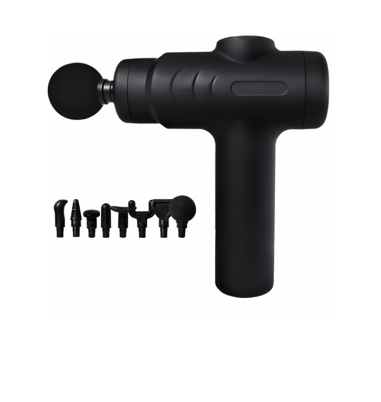 Pistolet de massage noir 20 W, 5 vitesses et 8 têtes interchangeables | Accessoires beauté | 17 000 CFA , dakar, Sénégal