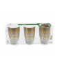 Verre 310 ml décor chevrons dorés - Lot de 3 | Verres & carafes | 5 200 CFA , dakar, Sénégal