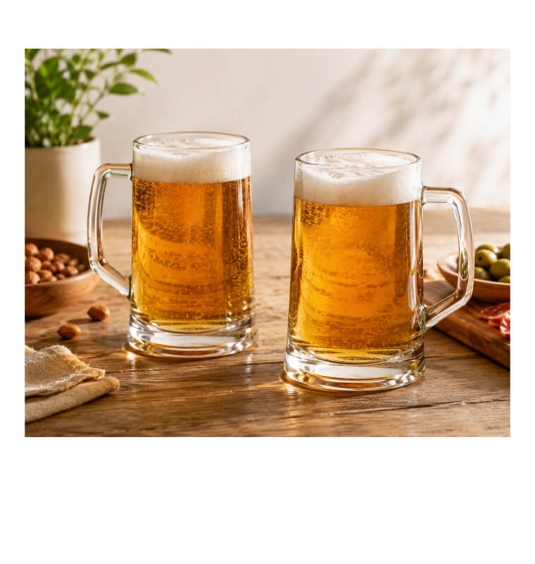 Chope à bière en verre 487 ml - Lot de 2 | Verres & carafes | 2 700 CFA , dakar, Sénégal