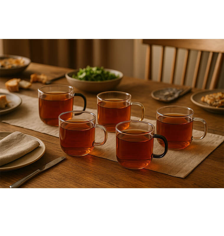 Tasse à thé en verre 450 ml - Lot de 6 | Tasses & mugs | 9 200 CFA , dakar, Sénégal