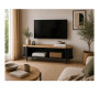 Meuble TV ovale bois clair et métal - 110x44x41 cm | 85 000 CFA | à Dakar