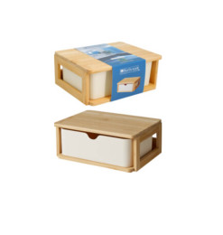 Organisateur de rangement avec boîte en bambou, 19,5 x 14,8 x 8 cm | Meubles & étagères salle de bain | 5 300 CFA , dakar, Sé...