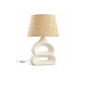 Lampe de chevet sculpturale en céramique crème, H53 cm | Lampes de table, lampes de chevet , Dakar, Sénégal