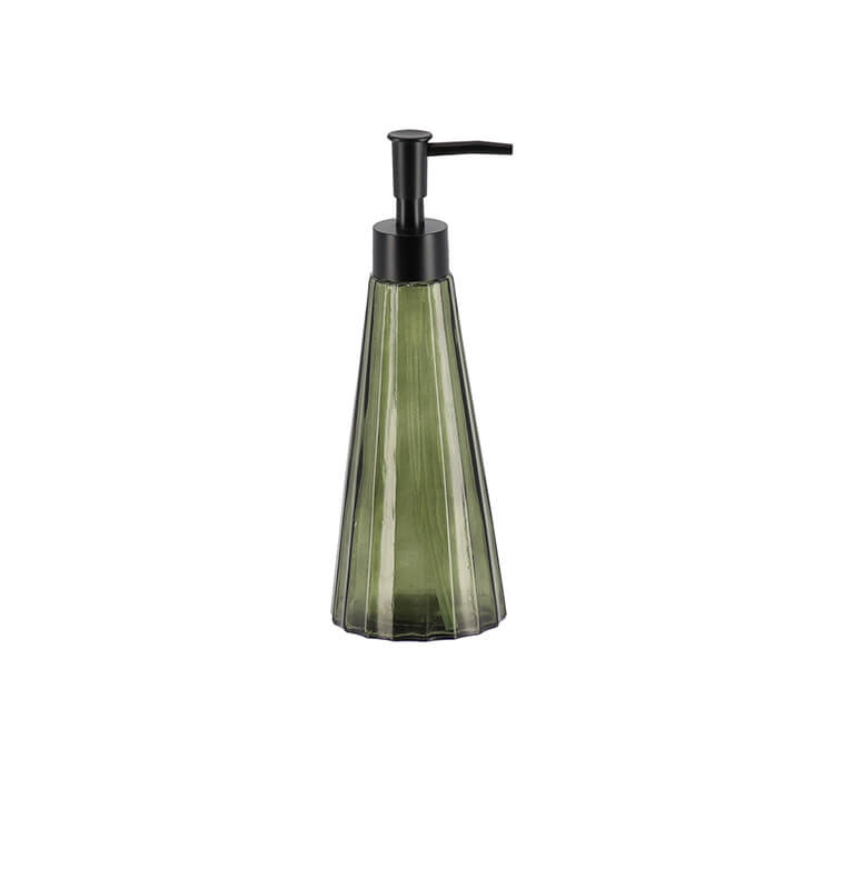 Distributeur de savon conique en verre vert olive, 300 ml | Accessoires salle de bain | 1 600 CFA , dakar, Sénégal