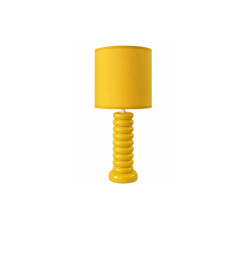 Lampe de chevet en céramique jaune, H44,5 cm | Lampes de table, lampes de chevet , Dakar, Sénégal