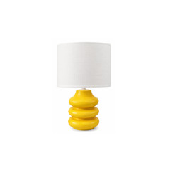 Lampe de chevet en céramique jaune, H41,5 cm | Lampes de table, lampes de chevet , Dakar, Sénégal