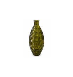 Vase texturé en verre vert clair, 15 x 31 cm | Vases déco , Dakar, Sénégal