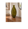 Vase texturé en verre vert clair, 15 x 31 cm | Vases déco , Dakar, Sénégal