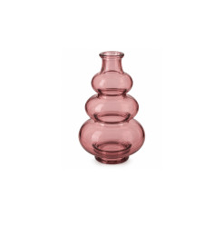 Vase à forme arrondie en verre rose clair, 15 x 22 cm | Vases déco , Dakar, Sénégal