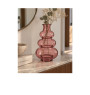 Vase à forme arrondie en verre rose clair, 15 x 22 cm | Vases déco , Dakar, Sénégal