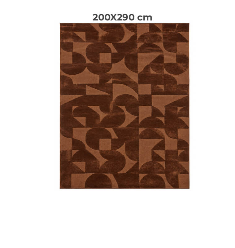 Tapis texturé bordeaux en polyester, 200 x 290 cm | Tapis décoratifs , Dakar, Sénégal