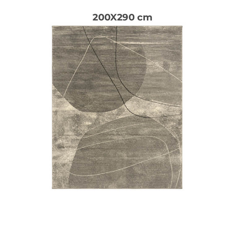Tapis Zara gris clair et gris en polyester, 200 x 290 cm | Tapis décoratifs , Dakar, Sénégal