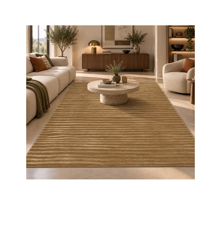 Tapis Latte moutarde en polyester, 160 x 230 cm | Tapis décoratifs , Dakar, Sénégal