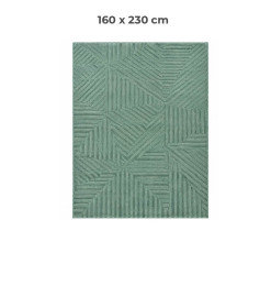 Tapis New Port aqua en polypropylène, 160 x 230 cm | Tapis décoratifs , Dakar, Sénégal