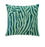 Coussin déco en velours brodé vert et beige, 50 x 50 cm | Coussins déco , Dakar, Sénégal