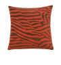 Coussin déco en velours brodé orange et marron, 50 x 50 cm | Coussins déco , Dakar, Sénégal