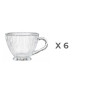 Tasse en verre transparent strié 540 ml - Lot de 6 | Tasses & mugs | 5 200 CFA , dakar, Sénégal