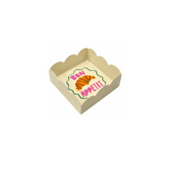 Mini plateau vide-poche Bon Appétit en métal beige, 12 x 12 x 3 cm | Déco divers , Dakar, Sénégal