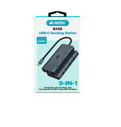 Station d’accueil USB-C 9-en-1 noire