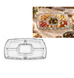 Plat apéritif en verre 5 compartiments | Aperos, tapas & minis | 5 900 CFA , dakar, Sénégal