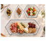 Plat apéritif en verre transparent martelé - Lot de 4 | Aperos, tapas & minis | 5 300 CFA , dakar, Sénégal