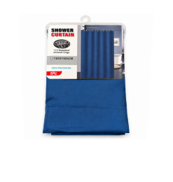 Rideau de douche bleu foncé en polyester 180 x 180 cm + anneaux | Rideaux et barres de douche | 6 500 CFA , dakar, Sénégal