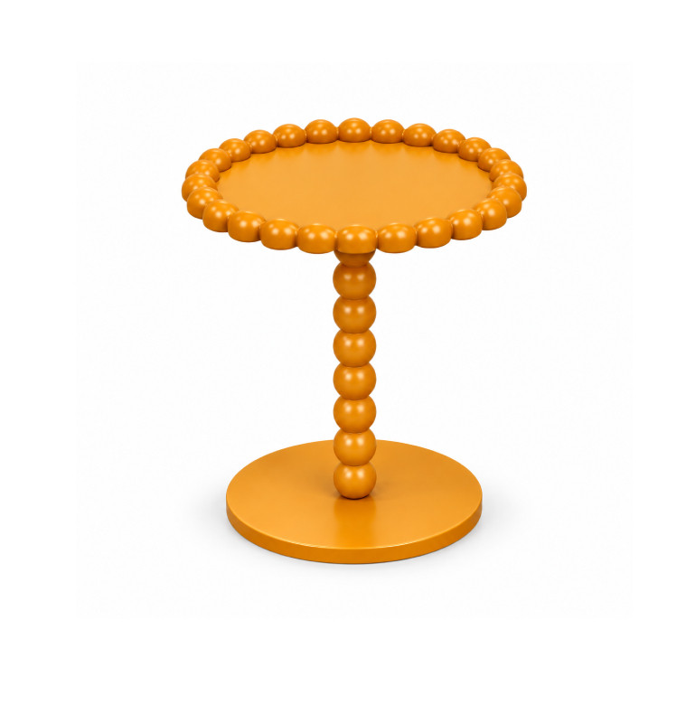 Table d’appoint ronde en MDF jaune moutarde, D37,5 x 43 cm | Poufs, tabourets & tables , Dakar, Sénégal