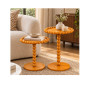 Table d’appoint ronde en MDF jaune moutarde, D37,5 x 55,5 cm | Poufs, tabourets & tables , Dakar, Sénégal