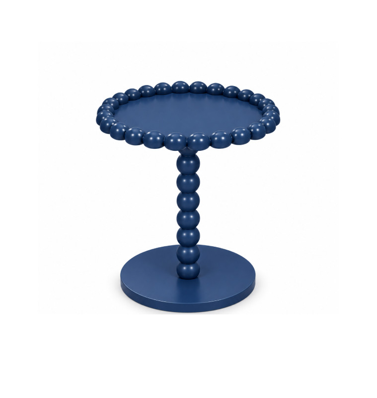 Table d’appoint ronde en MDF bleu, D37,5 x 43 cm | Poufs, tabourets & tables , Dakar, Sénégal
