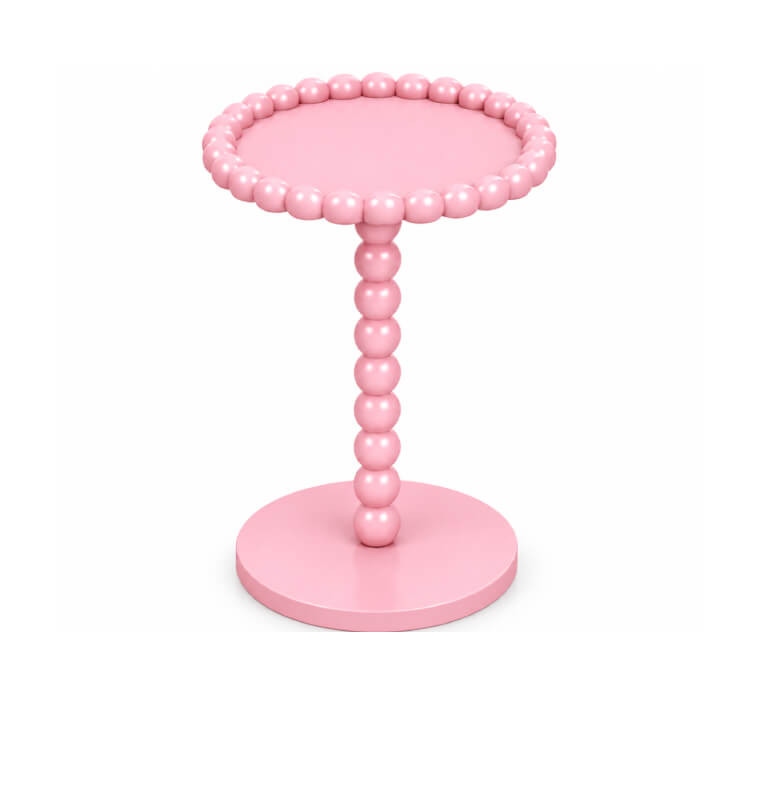 Table d’appoint ronde en MDF rose, D37,5 x 55,5 cm | Poufs, tabourets & tables , Dakar, Sénégal