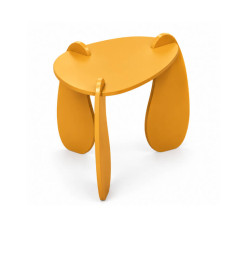Table d’appoint sculpturale en MDF jaune moutarde, 57,5 x 45 x 45,5 cm | Poufs, tabourets & tables , Dakar, Sénégal