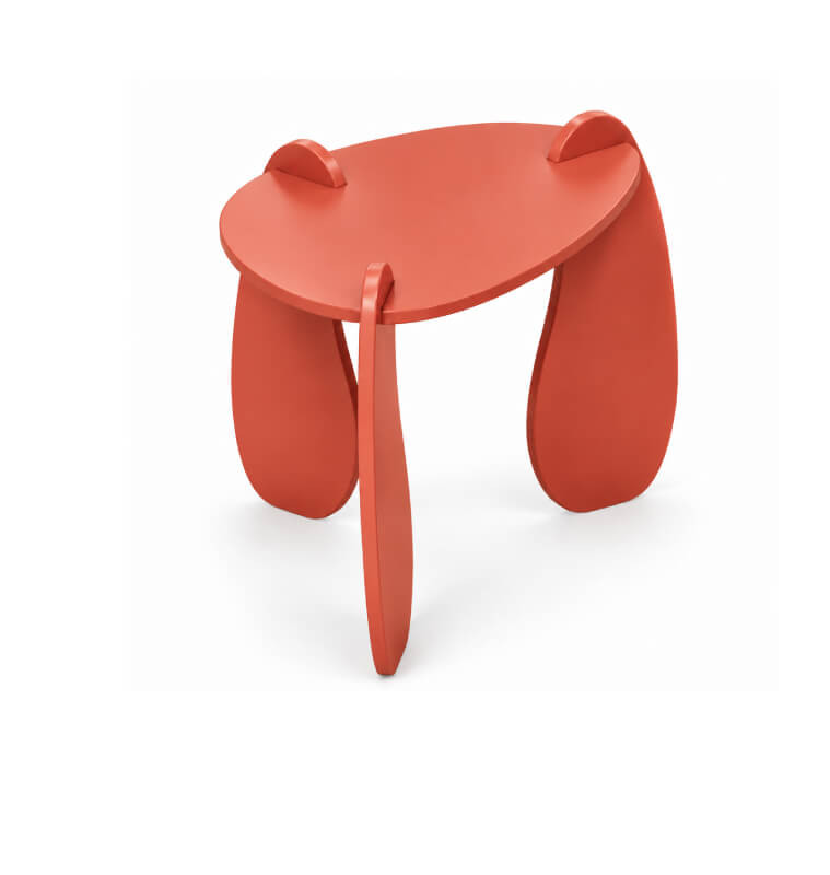 Table d’appoint sculpturale en MDF terracotta, 57,5 x 45 x 45,5 cm | Poufs, tabourets & tables , Dakar, Sénégal