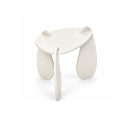 Table d’appoint sculpturale en MDF crème, 51 x 41 x 41 cm | Poufs, tabourets & tables , Dakar, Sénégal