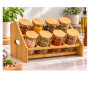 Coffret à épices 8 pots avec support en bambou, 32 x 16,5 x 16 cm | Organisation | 13 900 CFA , dakar, Sénégal