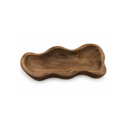 Vide-poche 38 x 18 x 6 cm en bois marron