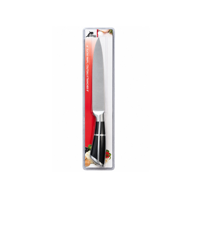Couteau à trancher 20 cm avec manche en inox noir | Couverts & coffrets couverts | 3 000 CFA , dakar, Sénégal