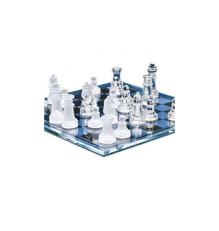 Jeu d’échecs en verre transparent et dépoli, 28 x 28 x 6 cm | Jeux de société | 10 500 CFA , dakar, Sénégal