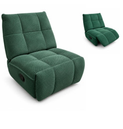 Fauteuil pivotant manuel en tissu vert émeraude, 85 x 100 x 95 cm | 346 000 CFA | à Dakar