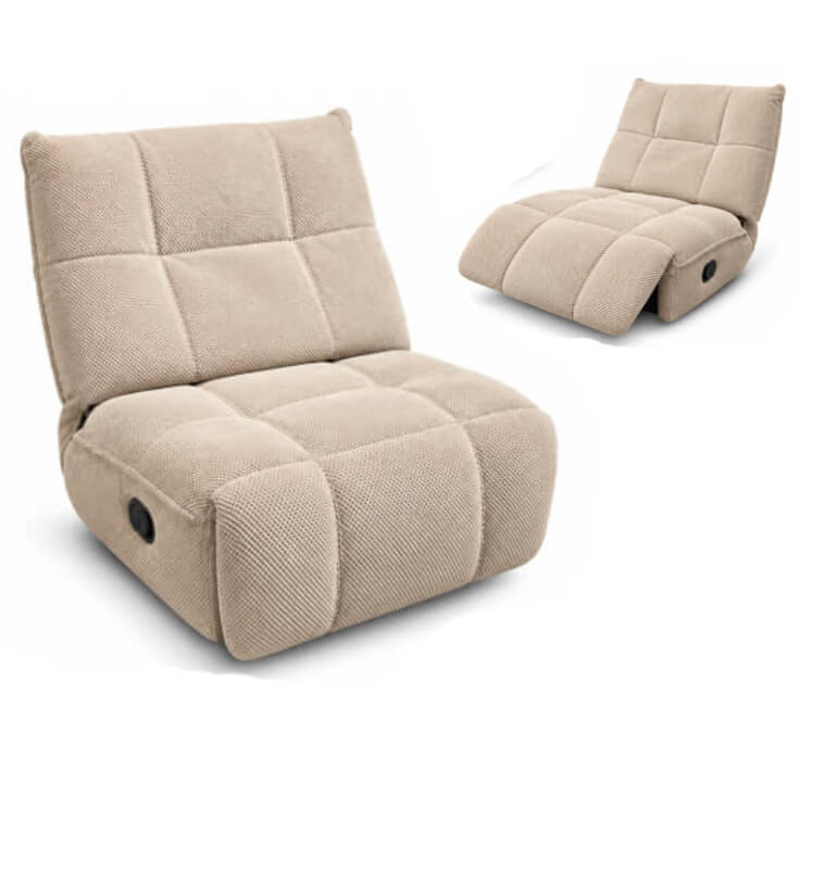 Fauteuil pivotant manuel en tissu beige, 85 x 100 x 95 cm | 346 000 CFA | à Dakar