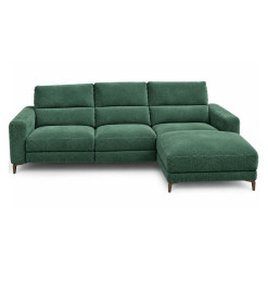 Canapé d'angle en tissu vert émeraude avec 1 place électrique, 269 x 164 x 99 cm | 998 000 CFA | à Dakar