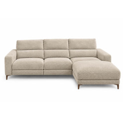Canapé d'angle en tissu beige avec 1 place électrique, 269 x 164 x 99 cm | 998 000 CFA | à Dakar