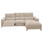 Canapé d'angle en tissu beige avec 1 place électrique, 269 x 164 x 99 cm | 998 000 CFA | à Dakar