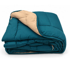 Couette 240 x 260 cm, bicolore aqua et crème en polyester | Linge de lit , Dakar, Sénégal